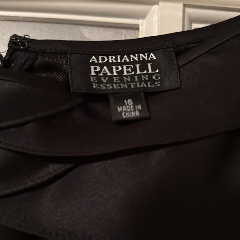 Adrianna Papell Evening Essentials Long Skirt Sz16 Black - Picture 4 of 5